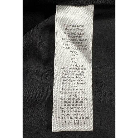 Coldwater Creek Blouse Top Black Velvet Floral whimsigoth witchy dark Romantic L - Picture 9 of 9